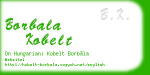 borbala kobelt business card